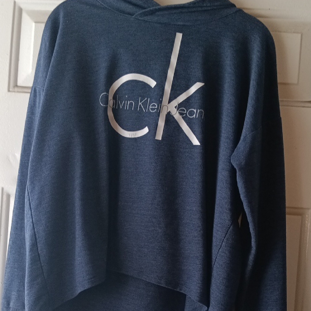 Calvin Klein Women's Blue hoody Sweater